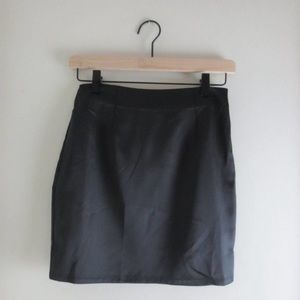 NWT Revolve By the Way. Black Shiny Mini Skirt XS